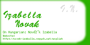 izabella novak business card